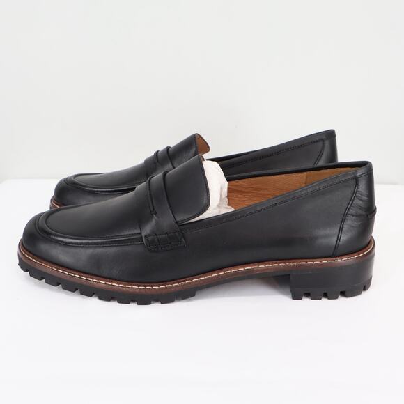 Madewell The Corinne Lugsole Loafer True Black Size 10.5 NWOB - Picture 3 of 11